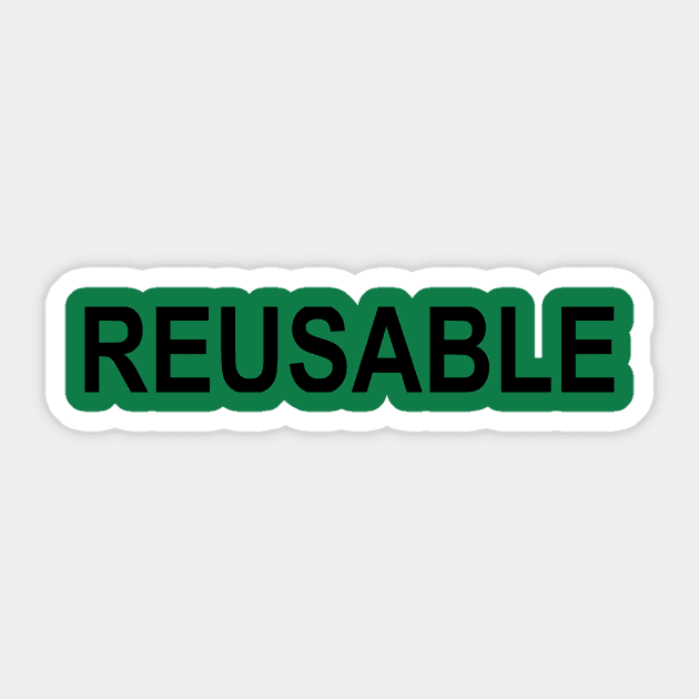 reusable Sticker by fuzzygruf